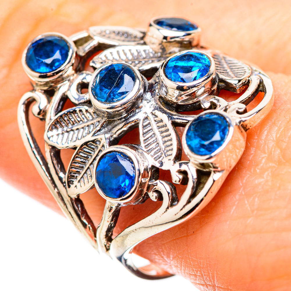 Swiss Blue Topaz Rings handcrafted by Anasilvercos - RING132025