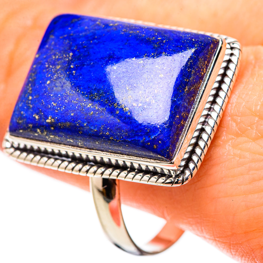 Lapis Lazuli Rings handcrafted by Anasilvercos - RING132036