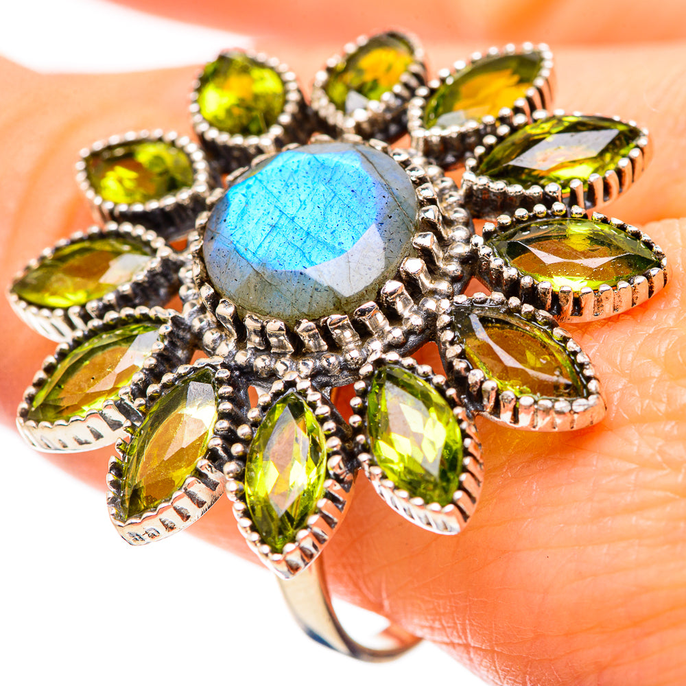 Labradorite Rings handcrafted by Anasilvercos - RING132042