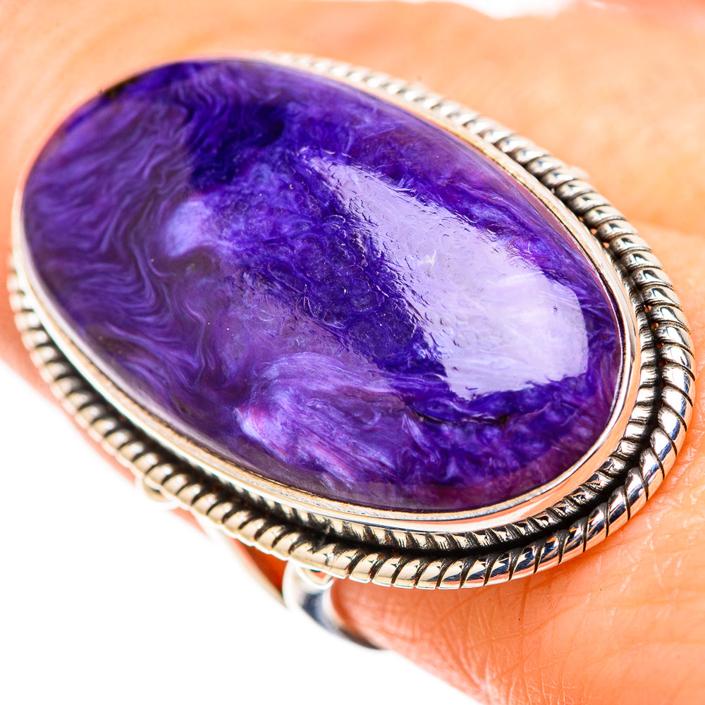 Charoite Rings handcrafted by Anasilvercos - RING132047