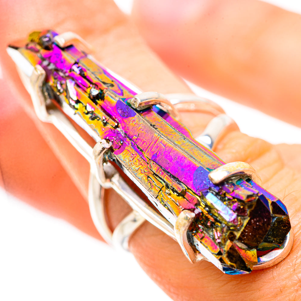 Titanium Sunshine Druzy Rings handcrafted by Anasilvercos - RING132051