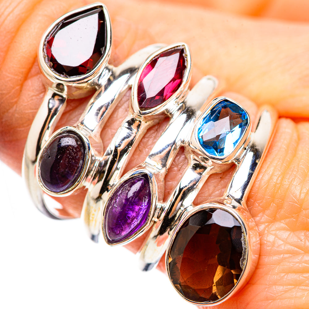 Smoky Quartz Rings handcrafted by Anasilvercos - RING132055