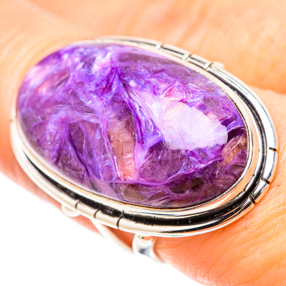 Charoite Rings handcrafted by Anasilvercos - RING132067