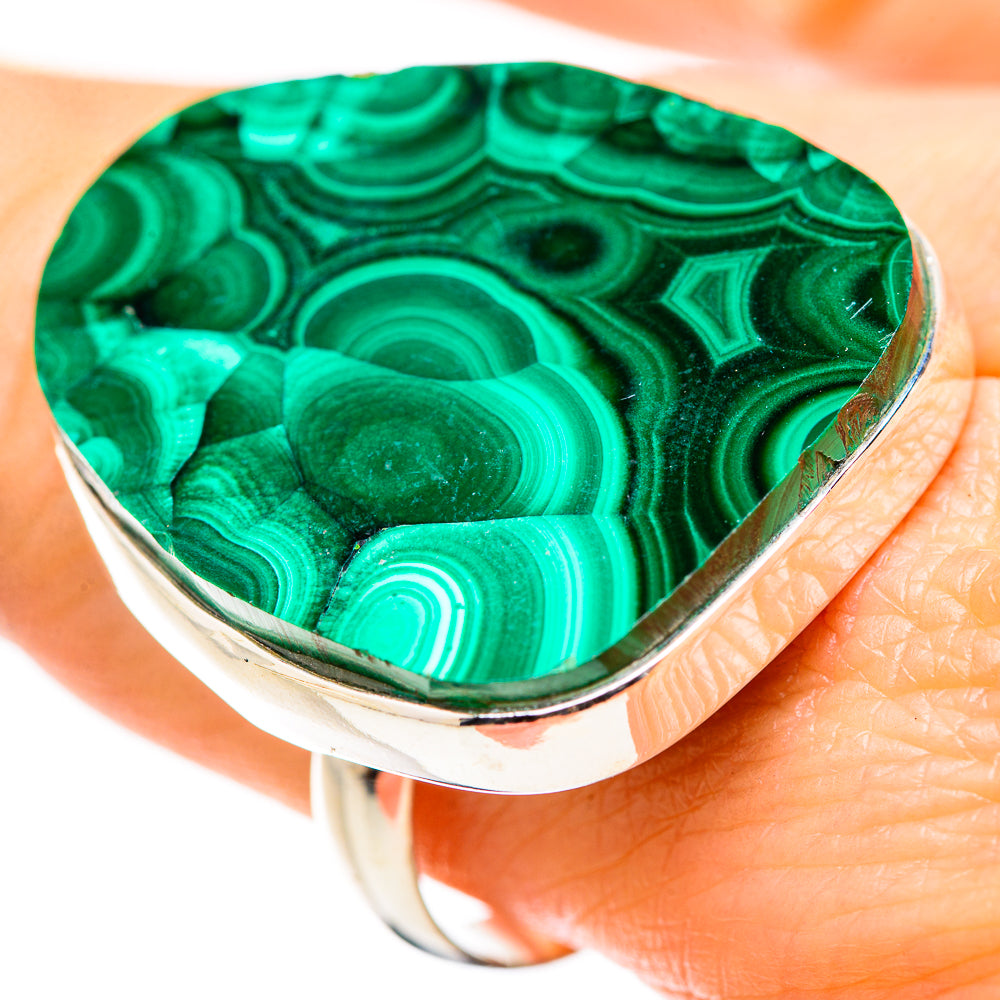 Malachite Rings handcrafted by Anasilvercos - RING132082