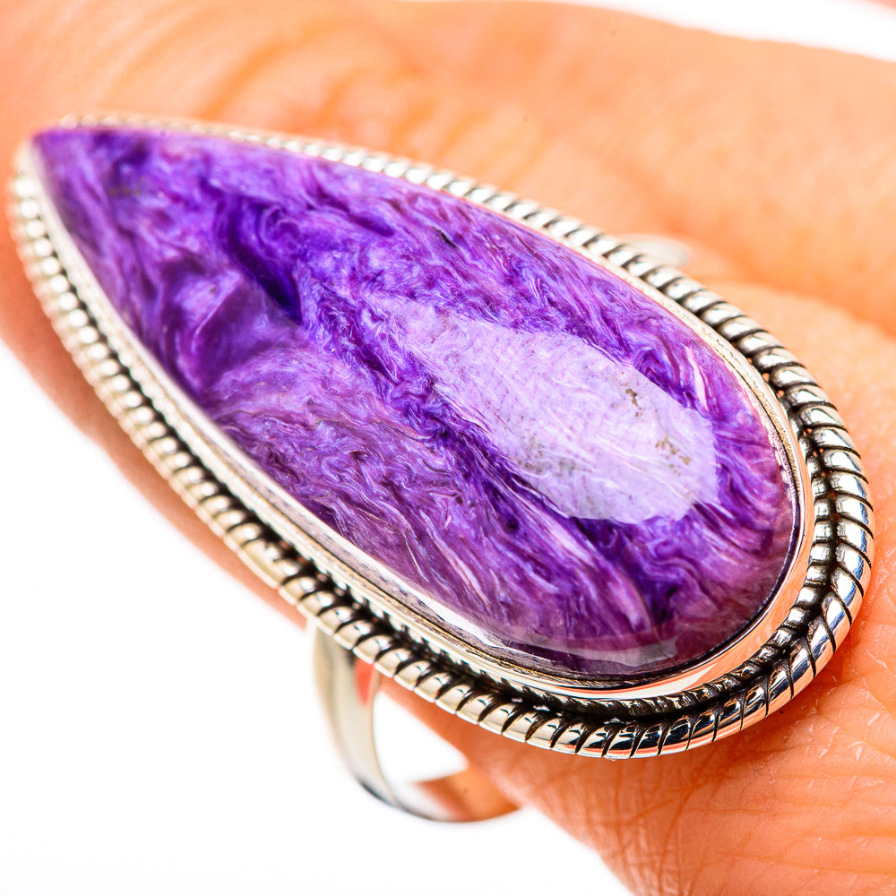 Charoite Rings handcrafted by Anasilvercos - RING132087