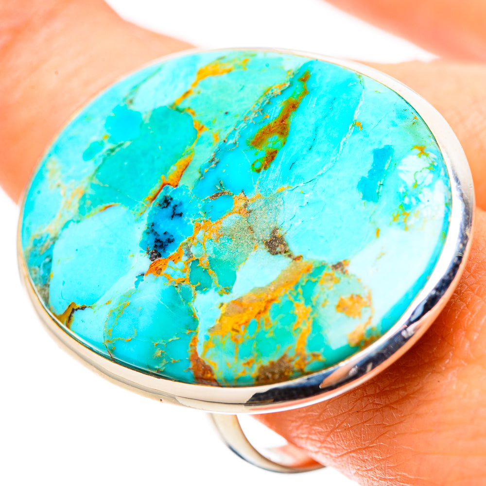 Chrysocolla Rings handcrafted by Anasilvercos - RING132094
