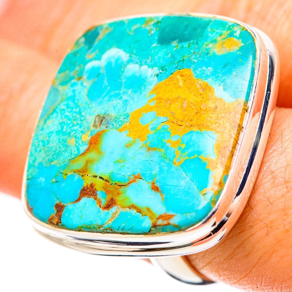 Chrysocolla Rings handcrafted by Anasilvercos - RING132098