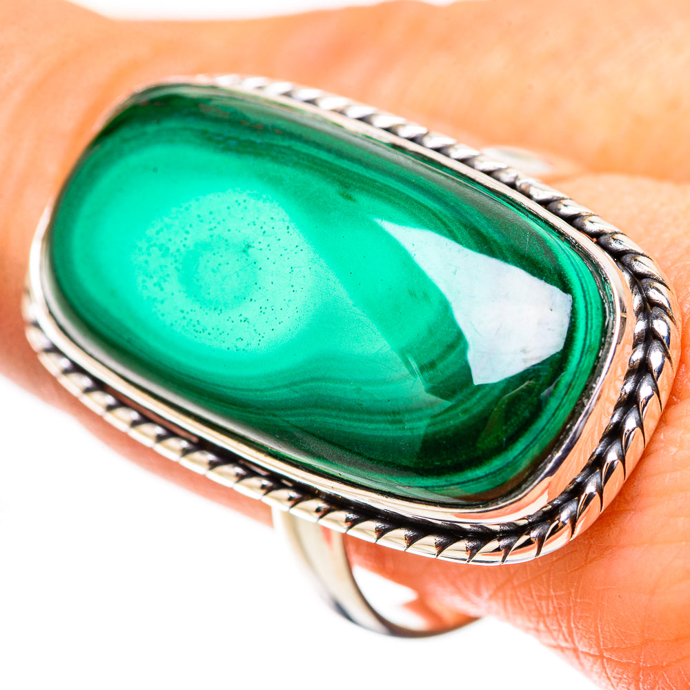 Malachite Rings handcrafted by Anasilvercos - RING132103