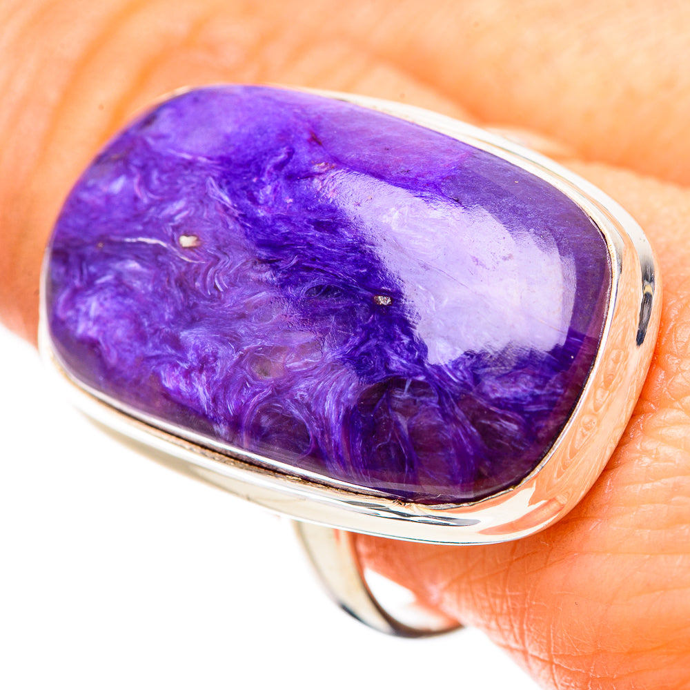 Charoite Rings handcrafted by Anasilvercos - RING132106
