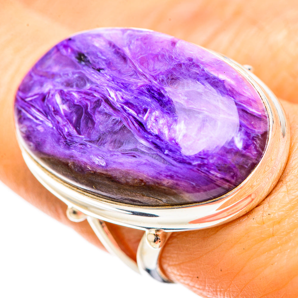 Charoite Rings handcrafted by Anasilvercos - RING132107