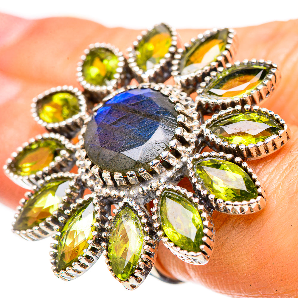 Labradorite Rings handcrafted by Anasilvercos - RING132119