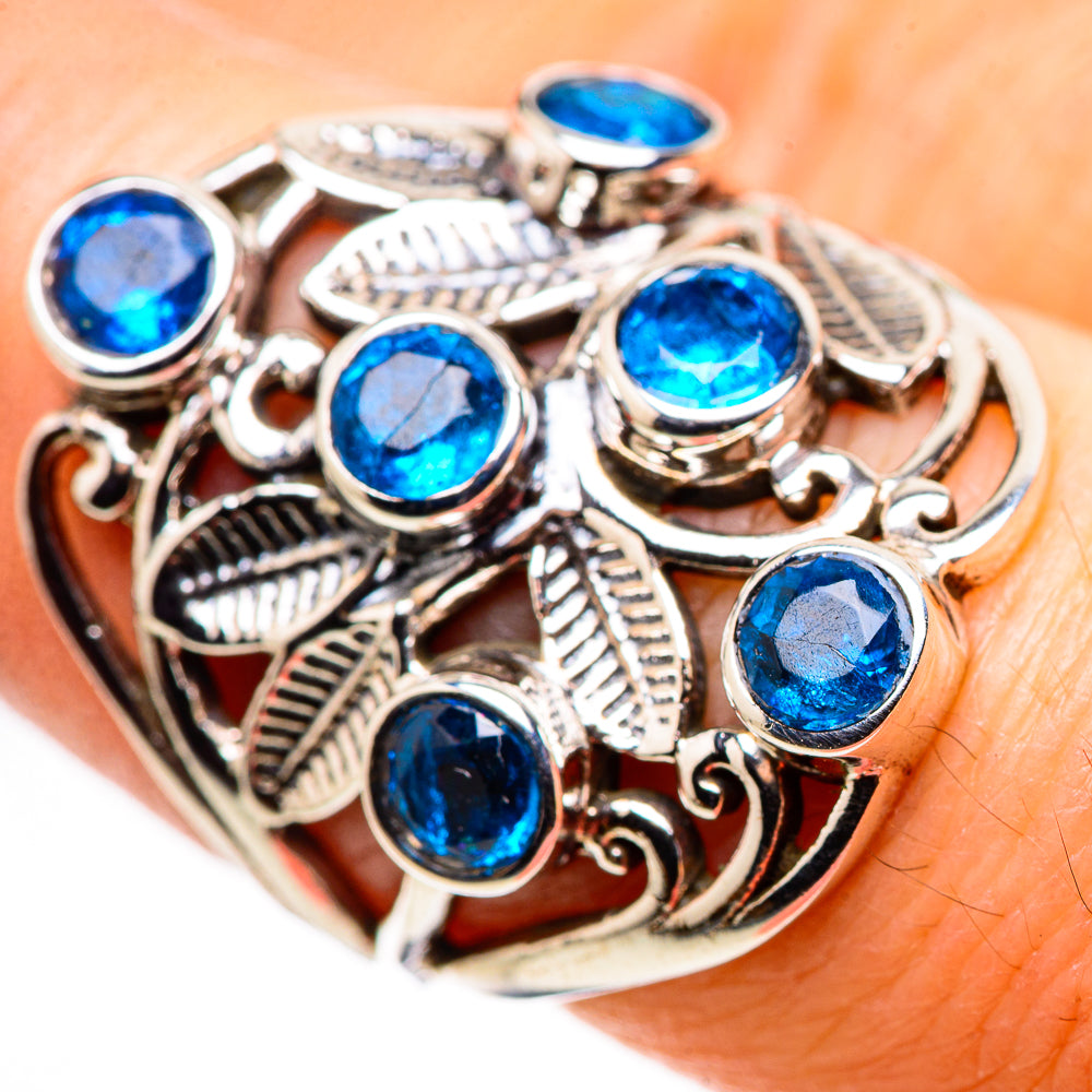 Swiss Blue Topaz Rings handcrafted by Anasilvercos - RING132168