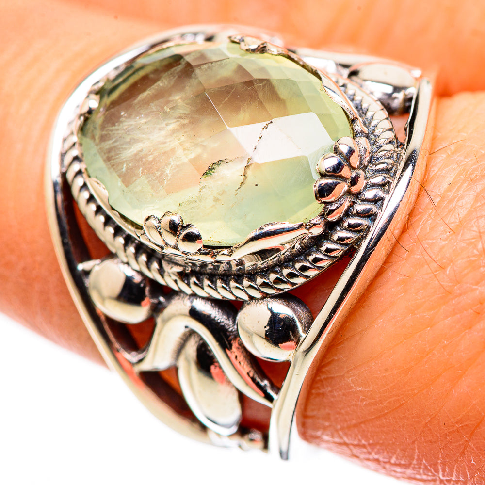 Prehnite Rings handcrafted by Anasilvercos - RING132187