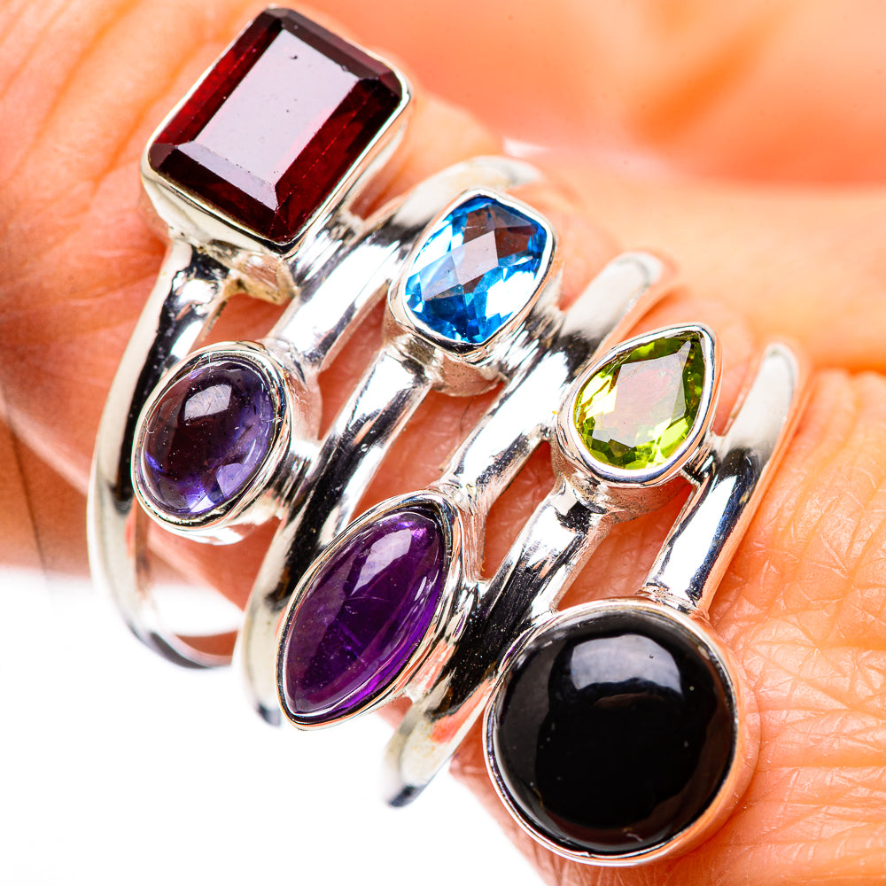 Garnet Rings handcrafted by Anasilvercos - RING132194