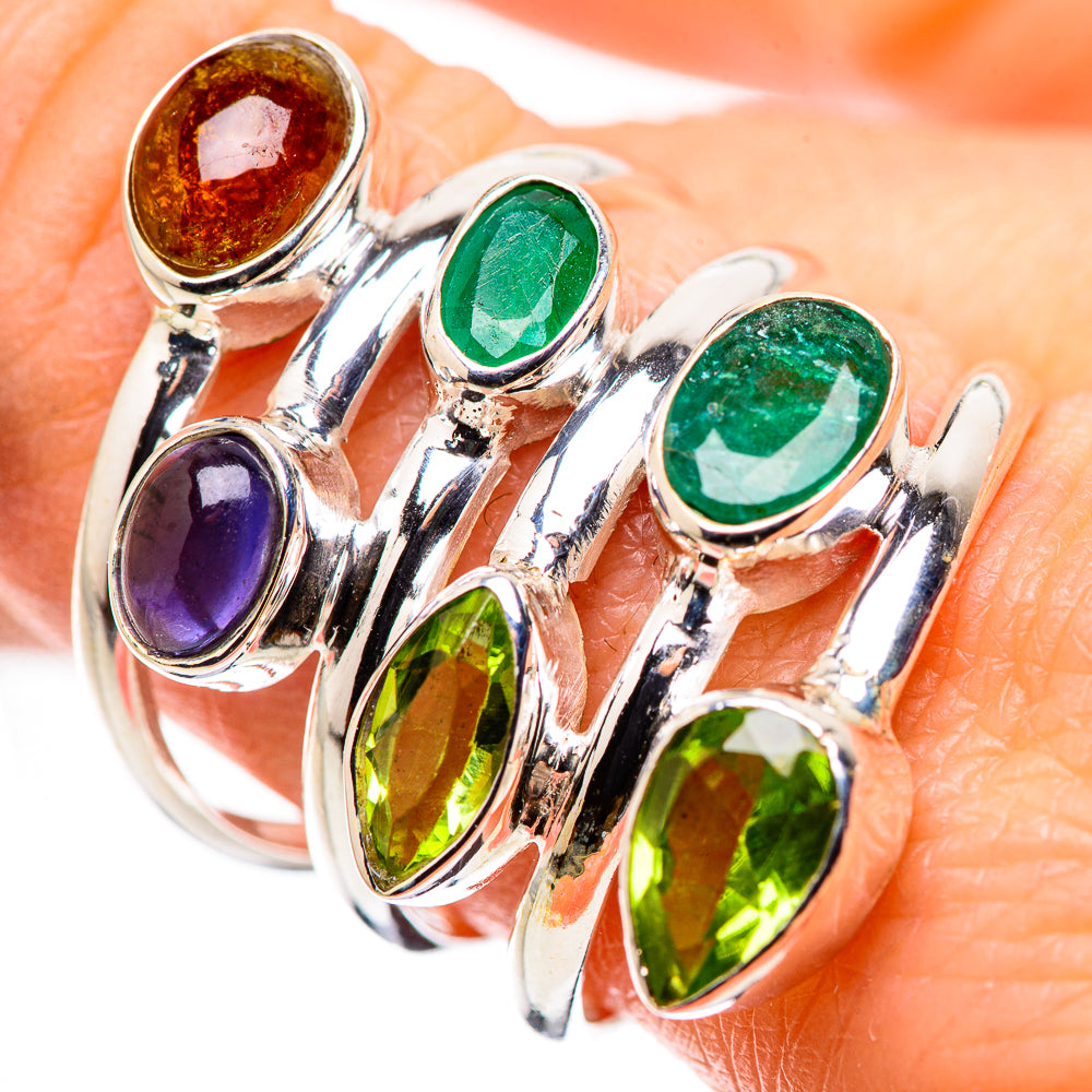 Peridot Rings handcrafted by Anasilvercos - RING132195