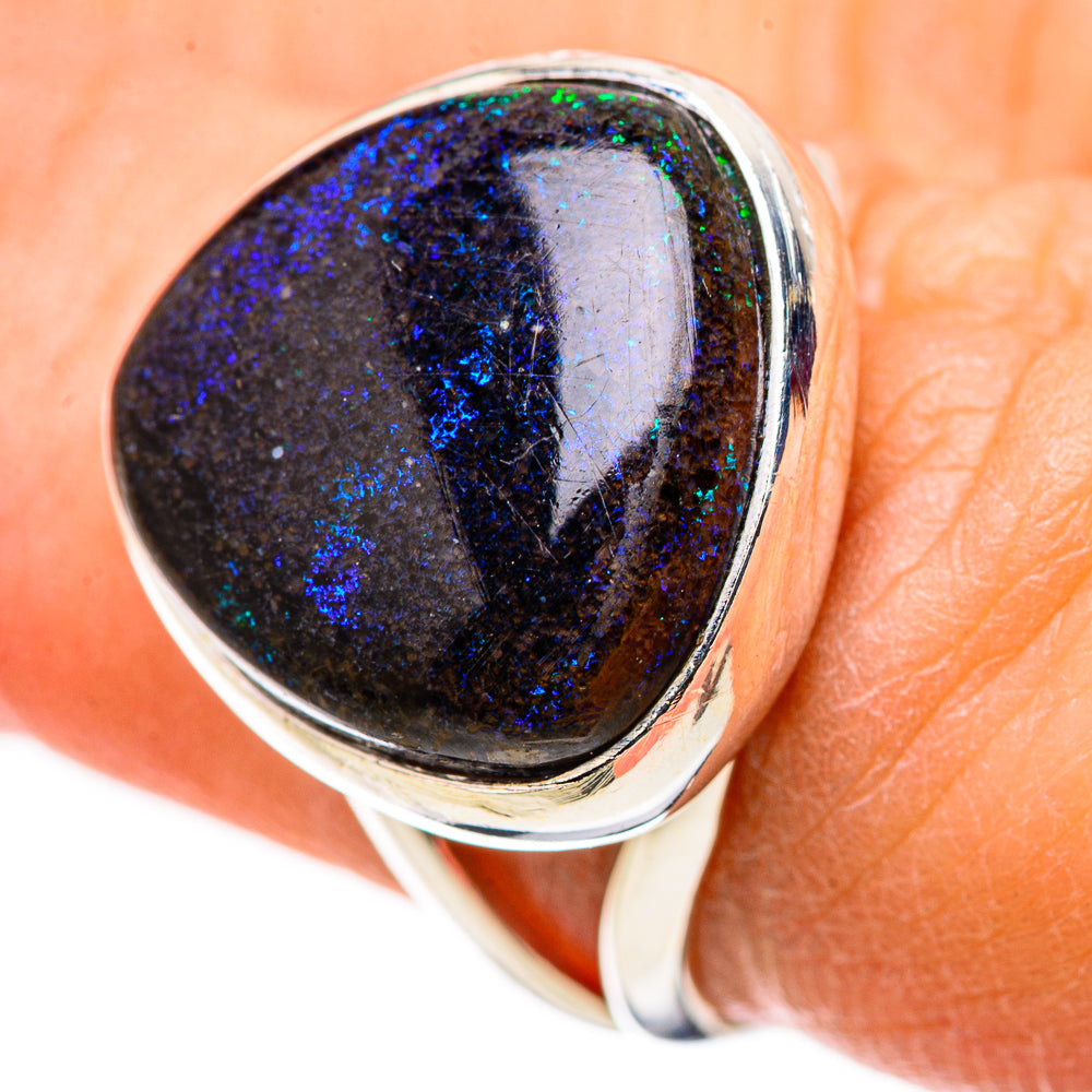 Andamooka Opal Rings handcrafted by Anasilvercos - RING132198