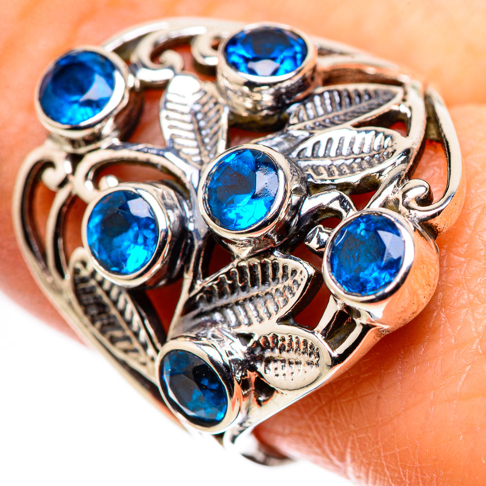 Swiss Blue Topaz Rings handcrafted by Anasilvercos - RING132217