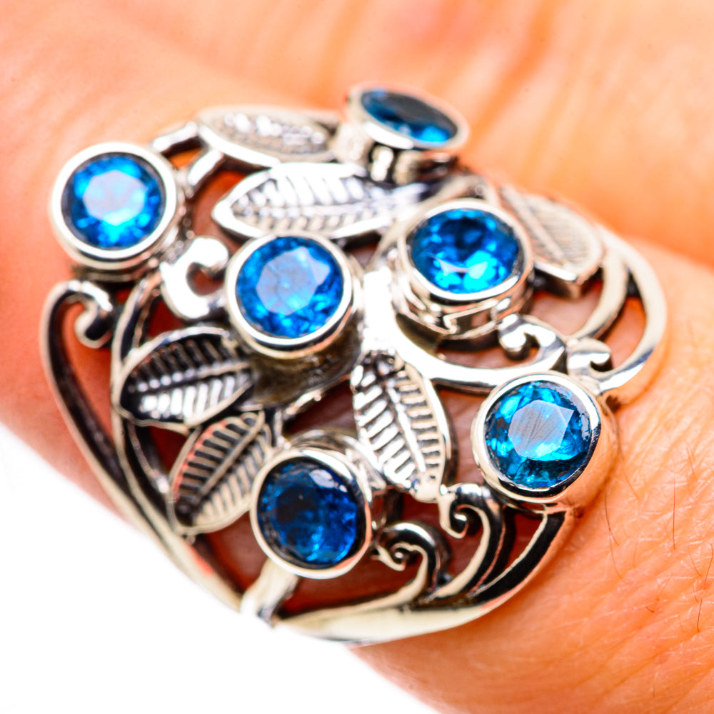 Swiss Blue Topaz Rings handcrafted by Anasilvercos - RING132232