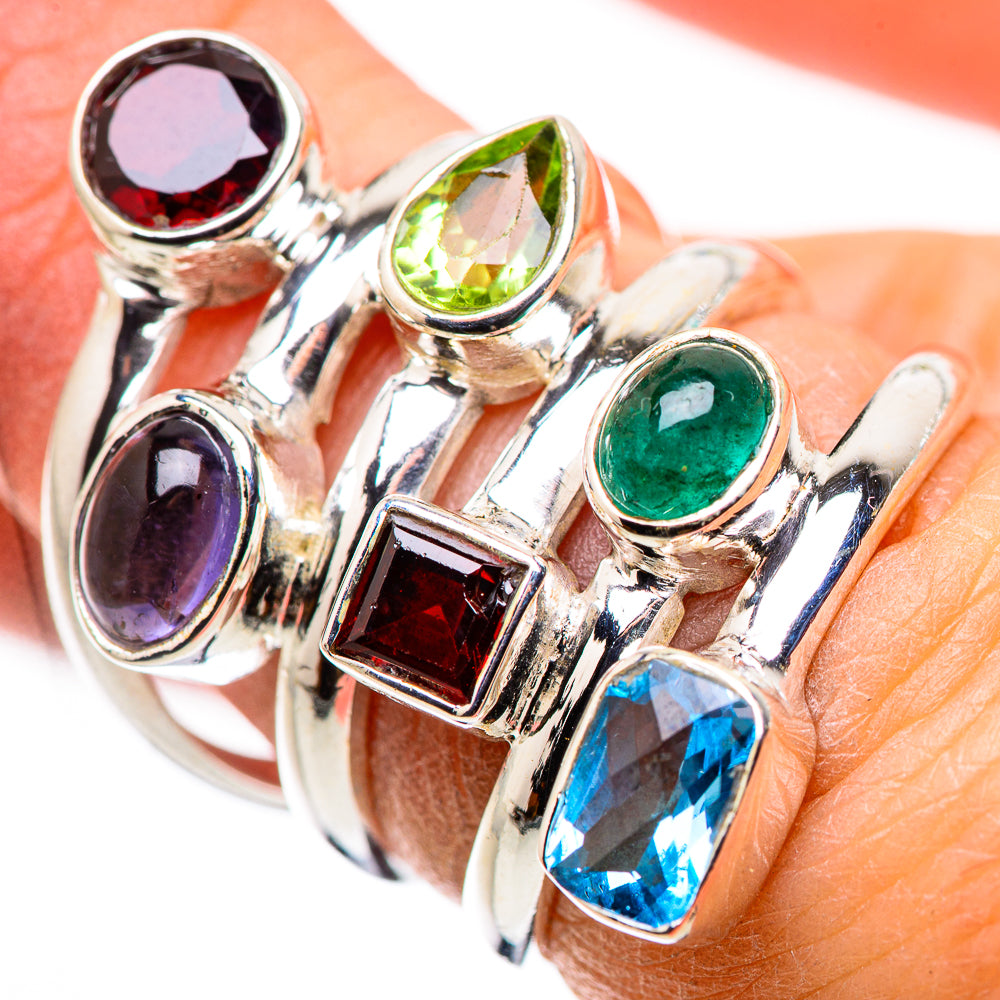 Blue Topaz Rings handcrafted by Anasilvercos - RING132240