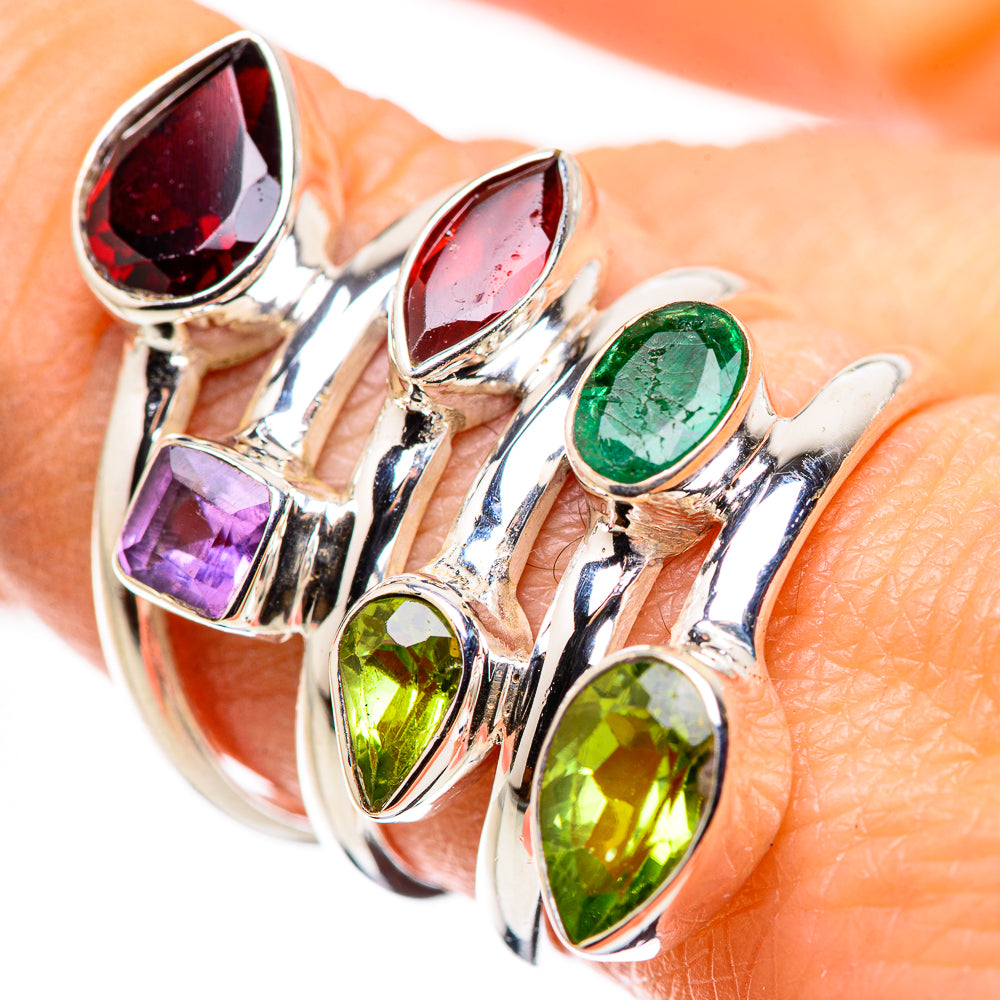 Garnet Rings handcrafted by Anasilvercos - RING132244