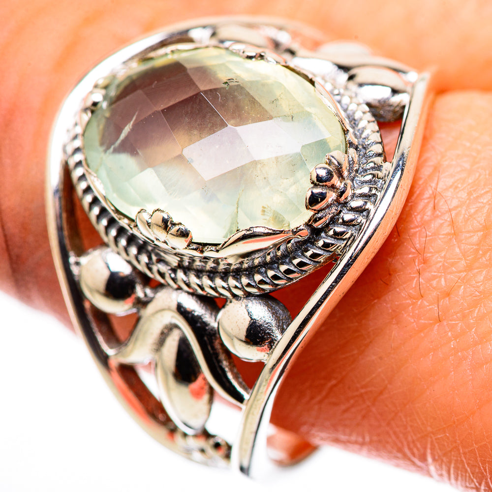 Prehnite Rings handcrafted by Anasilvercos - RING132247