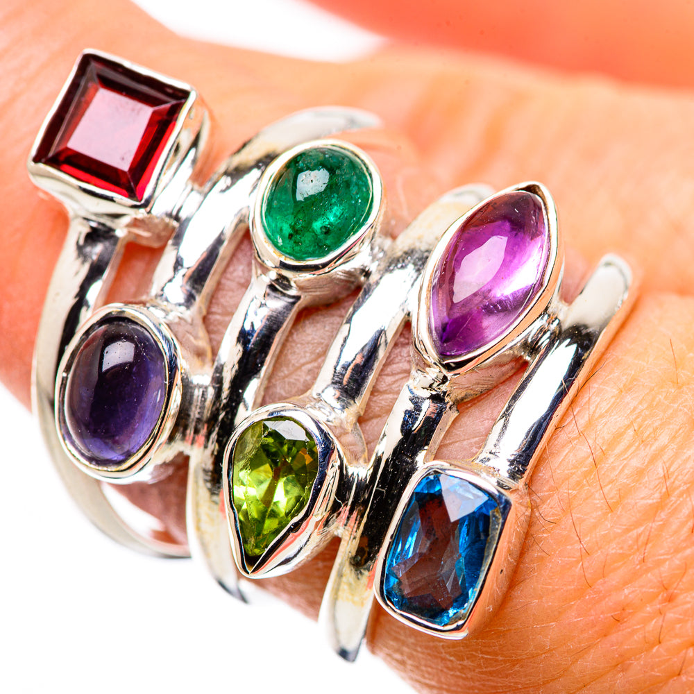Garnet Rings handcrafted by Anasilvercos - RING132252