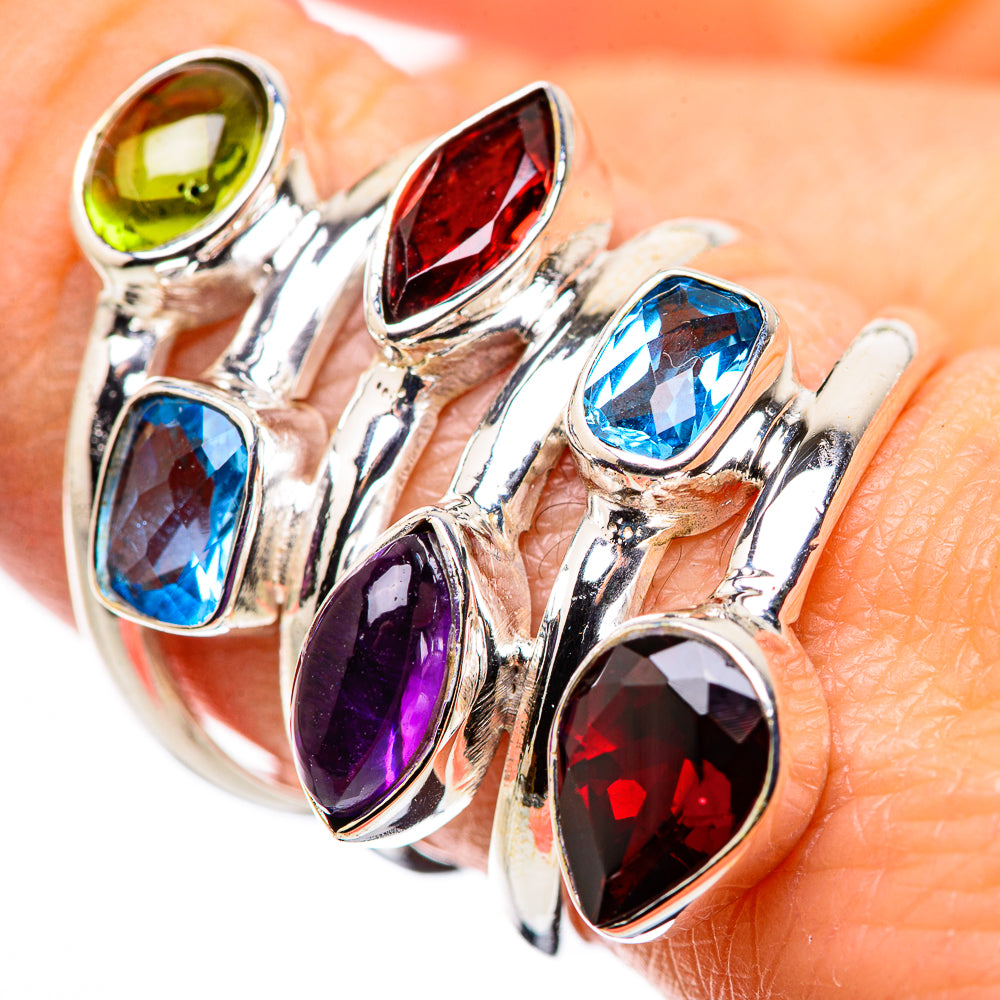 Garnet Rings handcrafted by Anasilvercos - RING132253