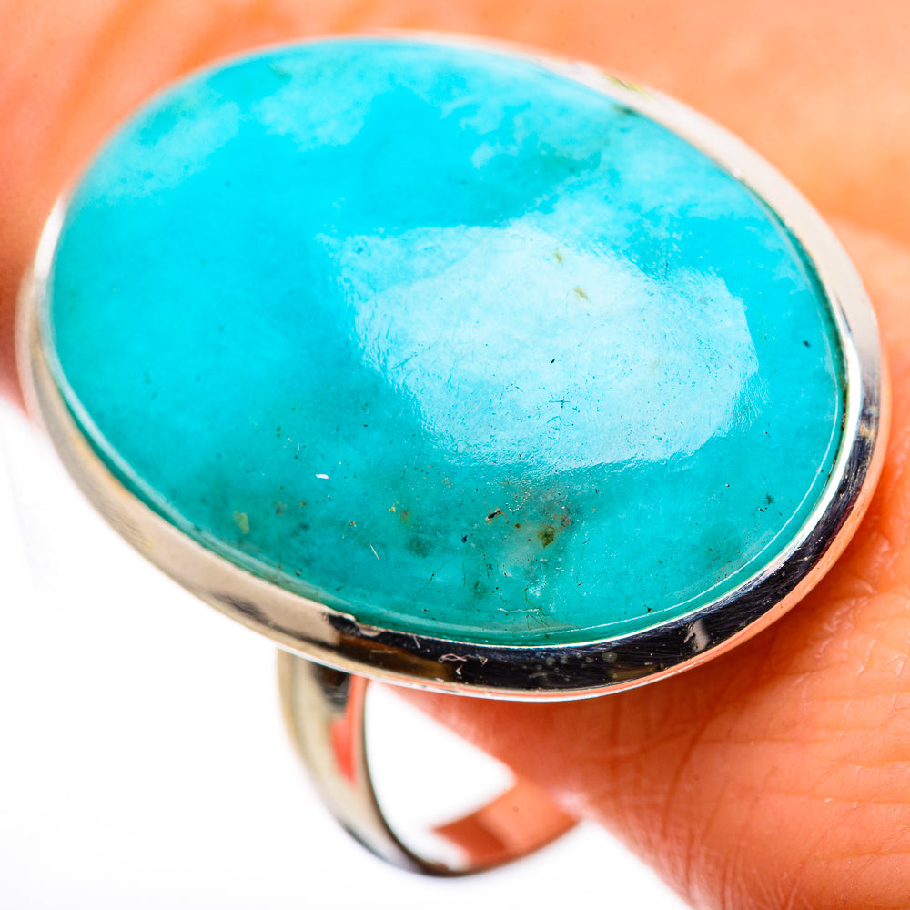 Peruvian Amazonite Rings handcrafted by Anasilvercos - RING132262