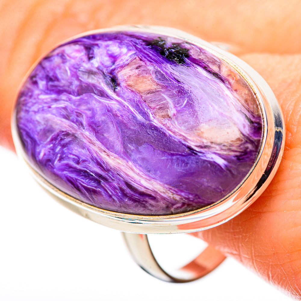 Charoite Rings handcrafted by Anasilvercos - RING132275