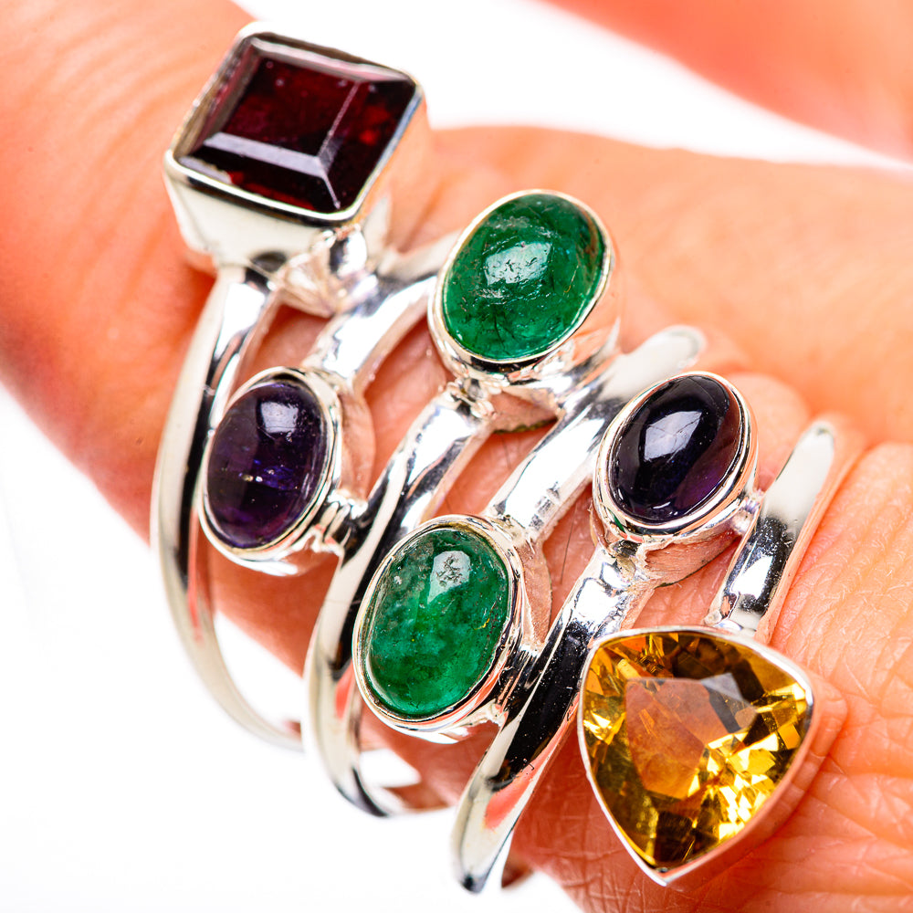 Garnet Rings handcrafted by Anasilvercos - RING132282