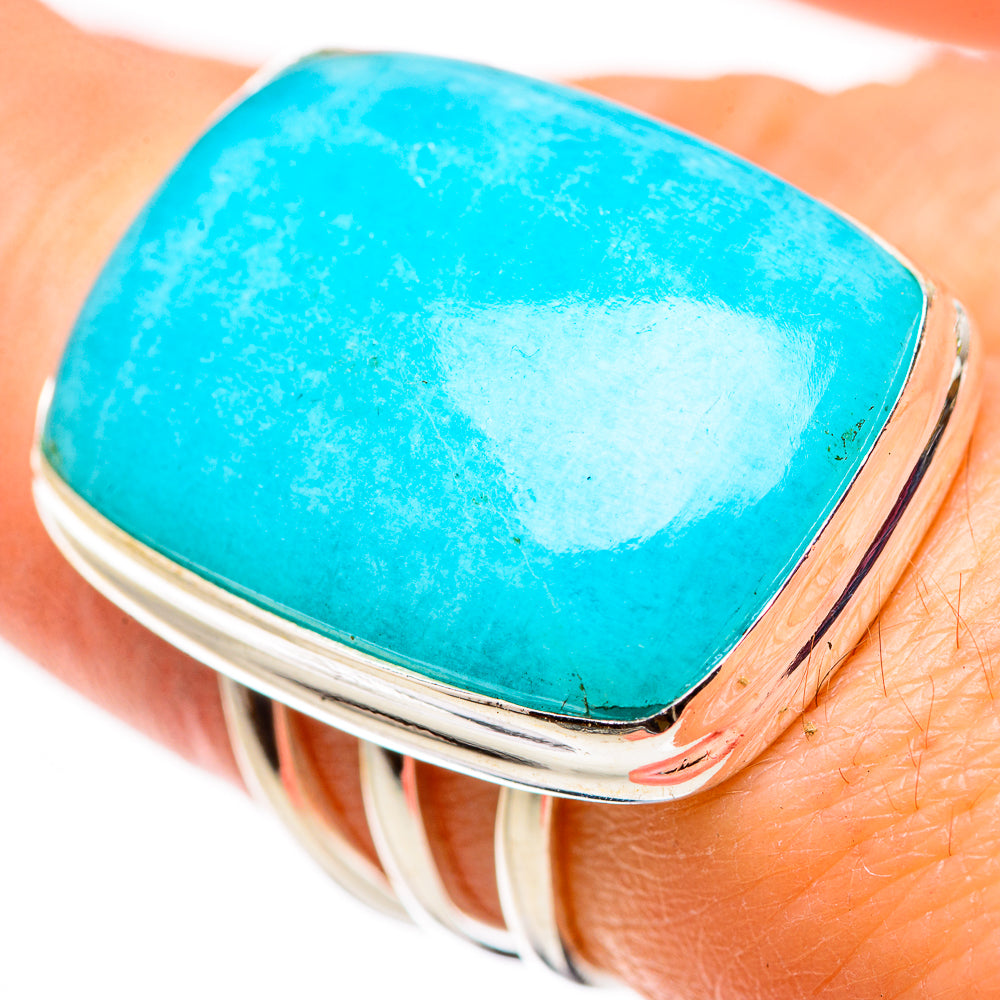 Peruvian Amazonite Rings handcrafted by Anasilvercos - RING132288