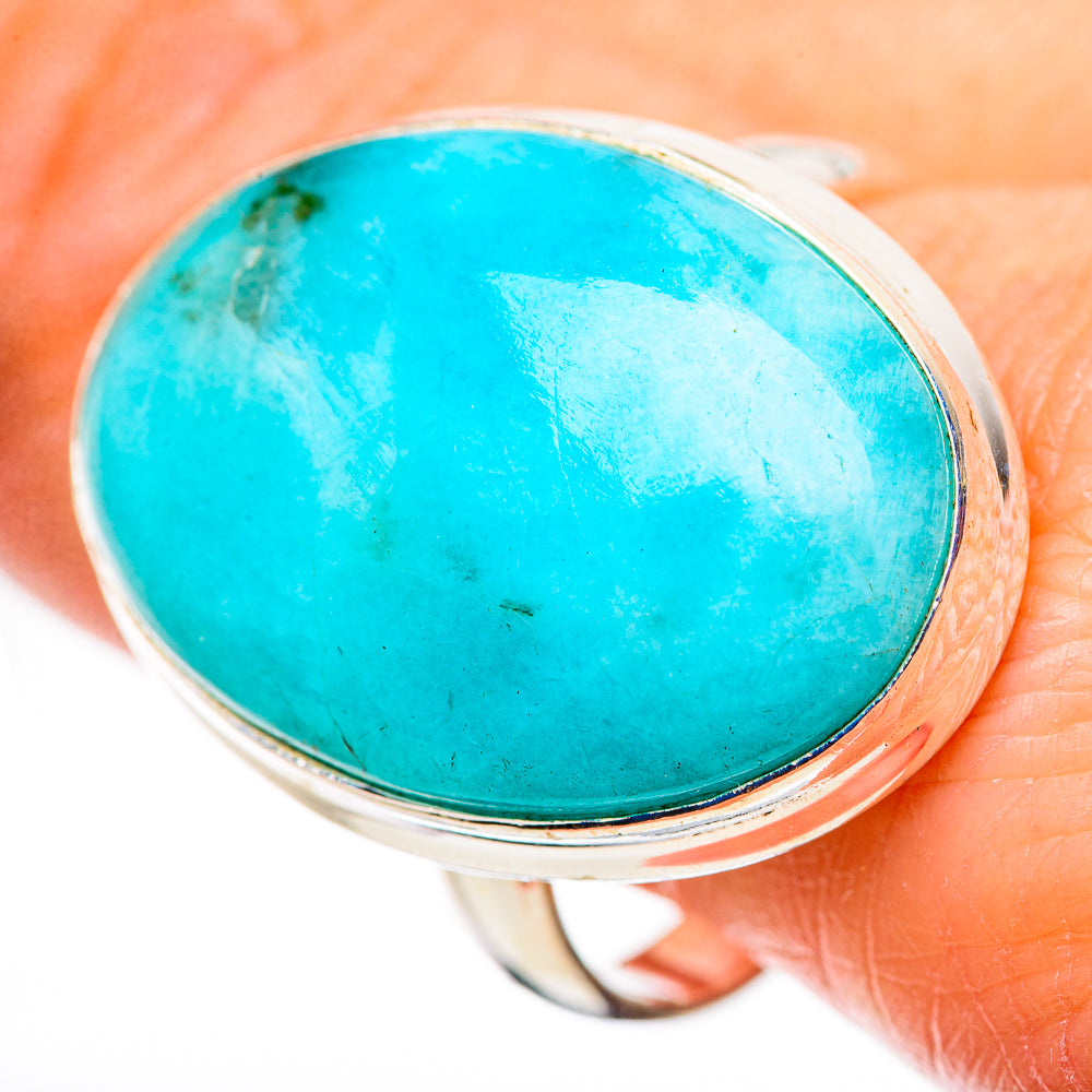 Peruvian Amazonite Rings handcrafted by Anasilvercos - RING132291