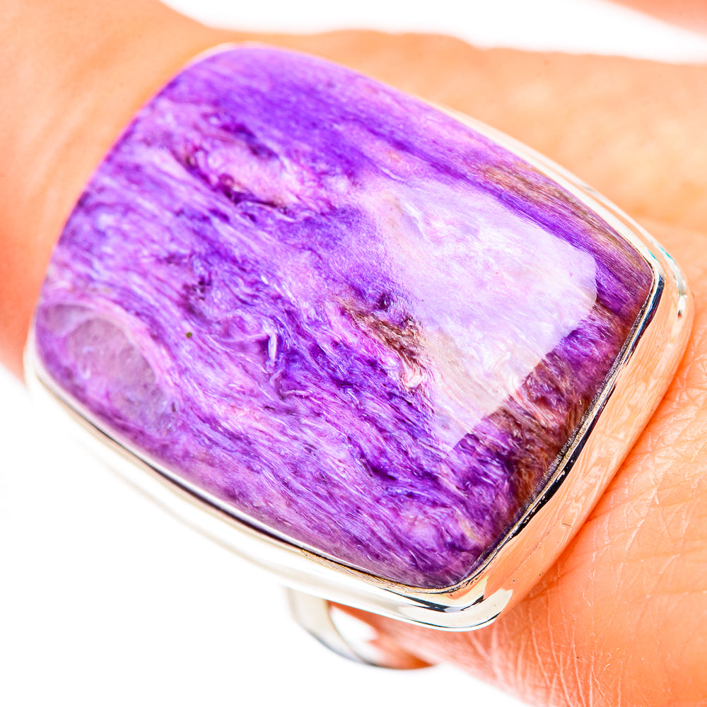 Charoite Rings handcrafted by Anasilvercos - RING132298
