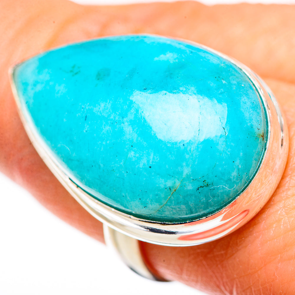 Peruvian Amazonite Rings handcrafted by Anasilvercos - RING132311