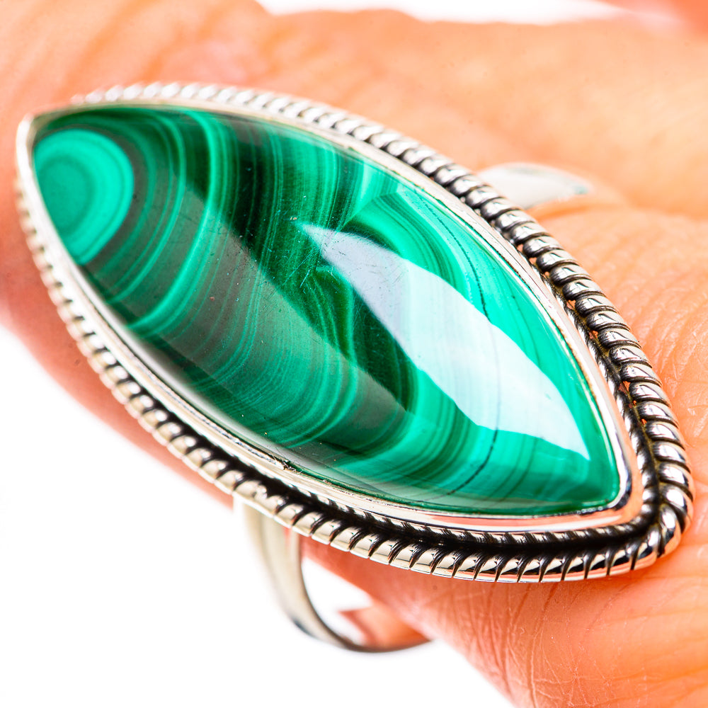 Malachite Rings handcrafted by Anasilvercos - RING132312