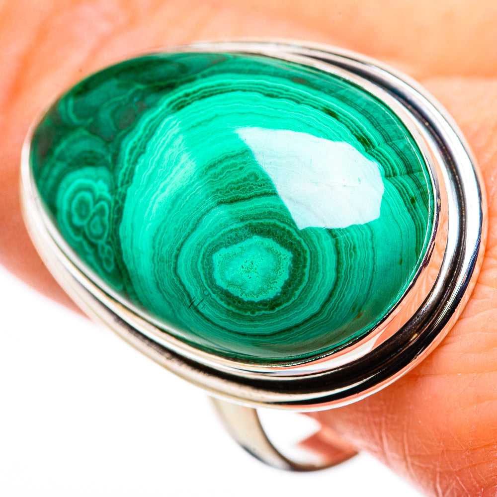 Malachite Rings handcrafted by Anasilvercos - RING132313