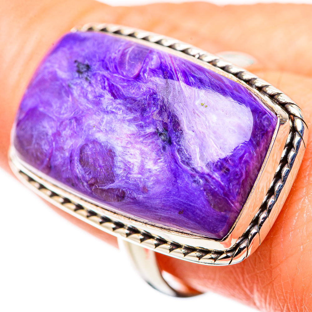 Charoite Rings handcrafted by Anasilvercos - RING132318