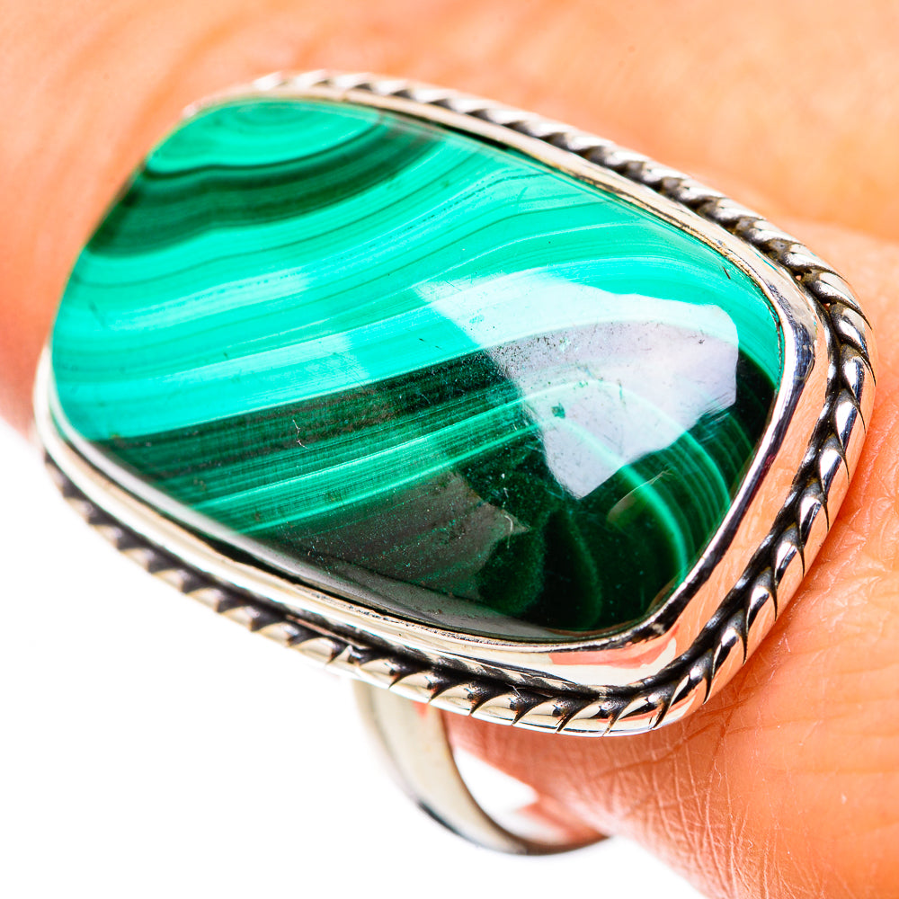 Malachite Rings handcrafted by Anasilvercos - RING132331