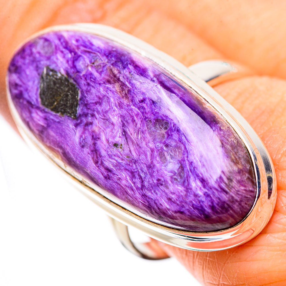 Charoite Rings handcrafted by Anasilvercos - RING132336
