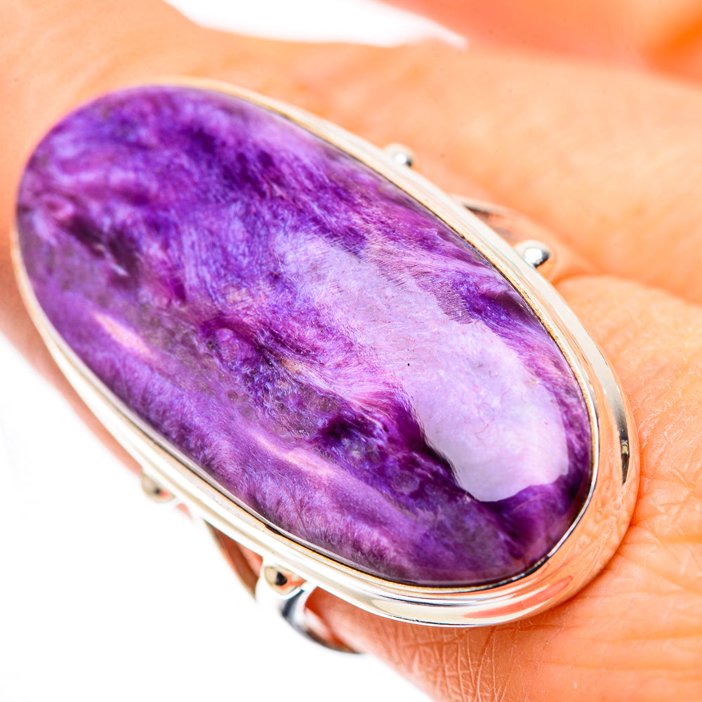 Charoite Rings handcrafted by Anasilvercos - RING132337