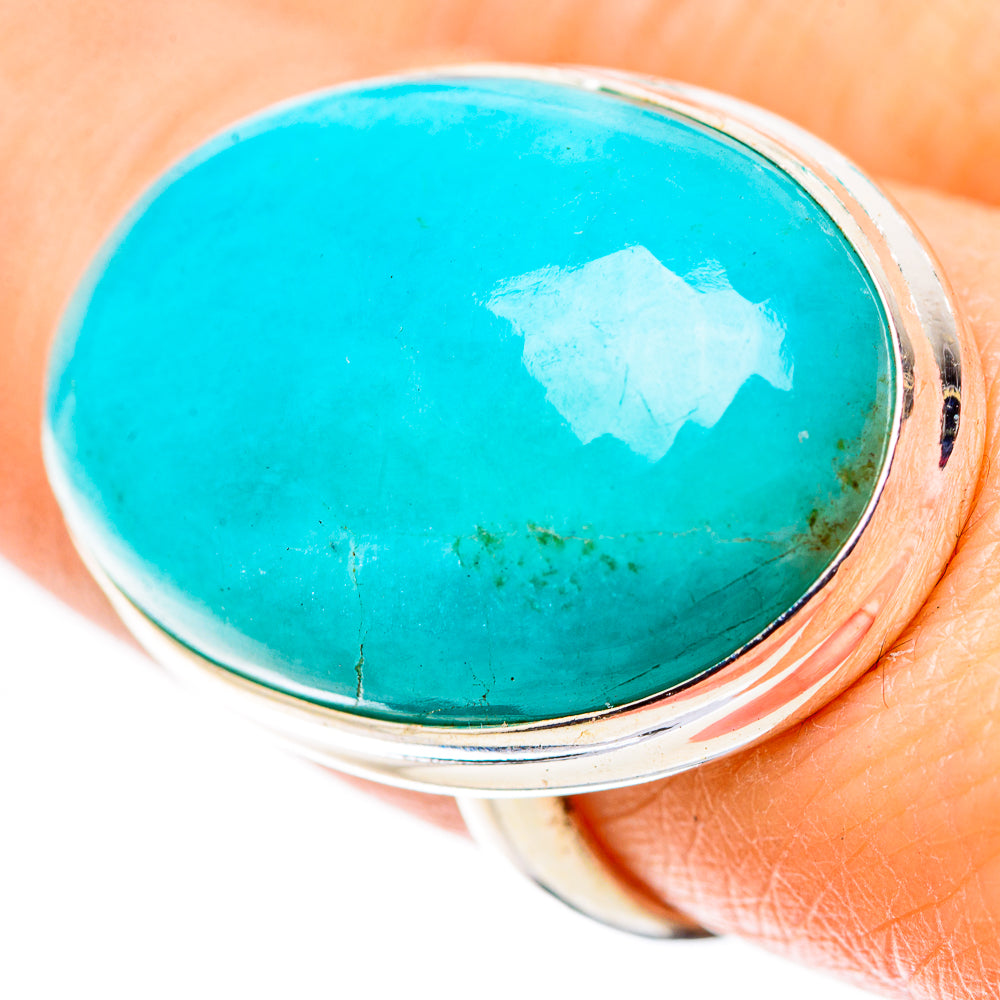 Peruvian Amazonite Rings handcrafted by Anasilvercos - RING132346