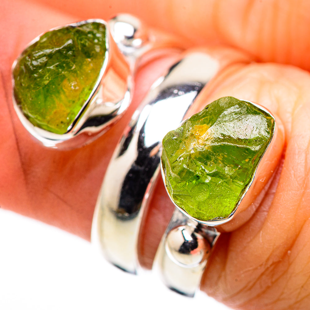 Peridot Rings handcrafted by Anasilvercos - RING132353