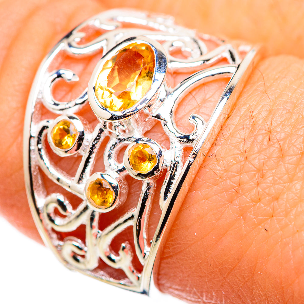 Citrine Rings handcrafted by Anasilvercos - RING132356