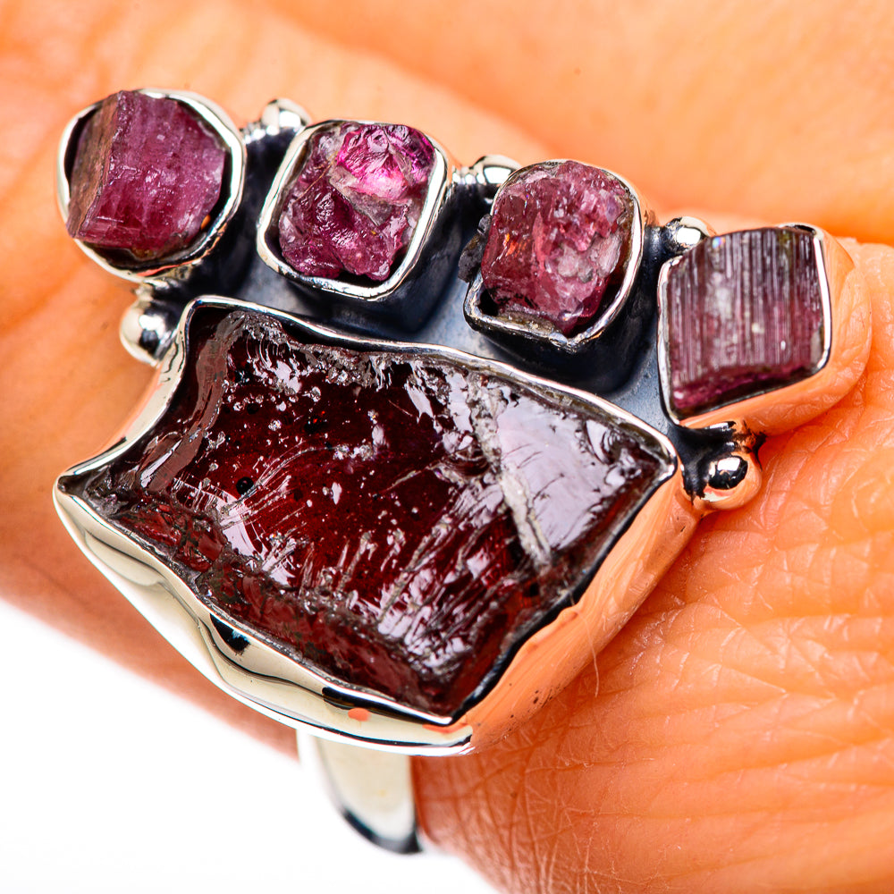 Garnet Rings handcrafted by Anasilvercos - RING132359