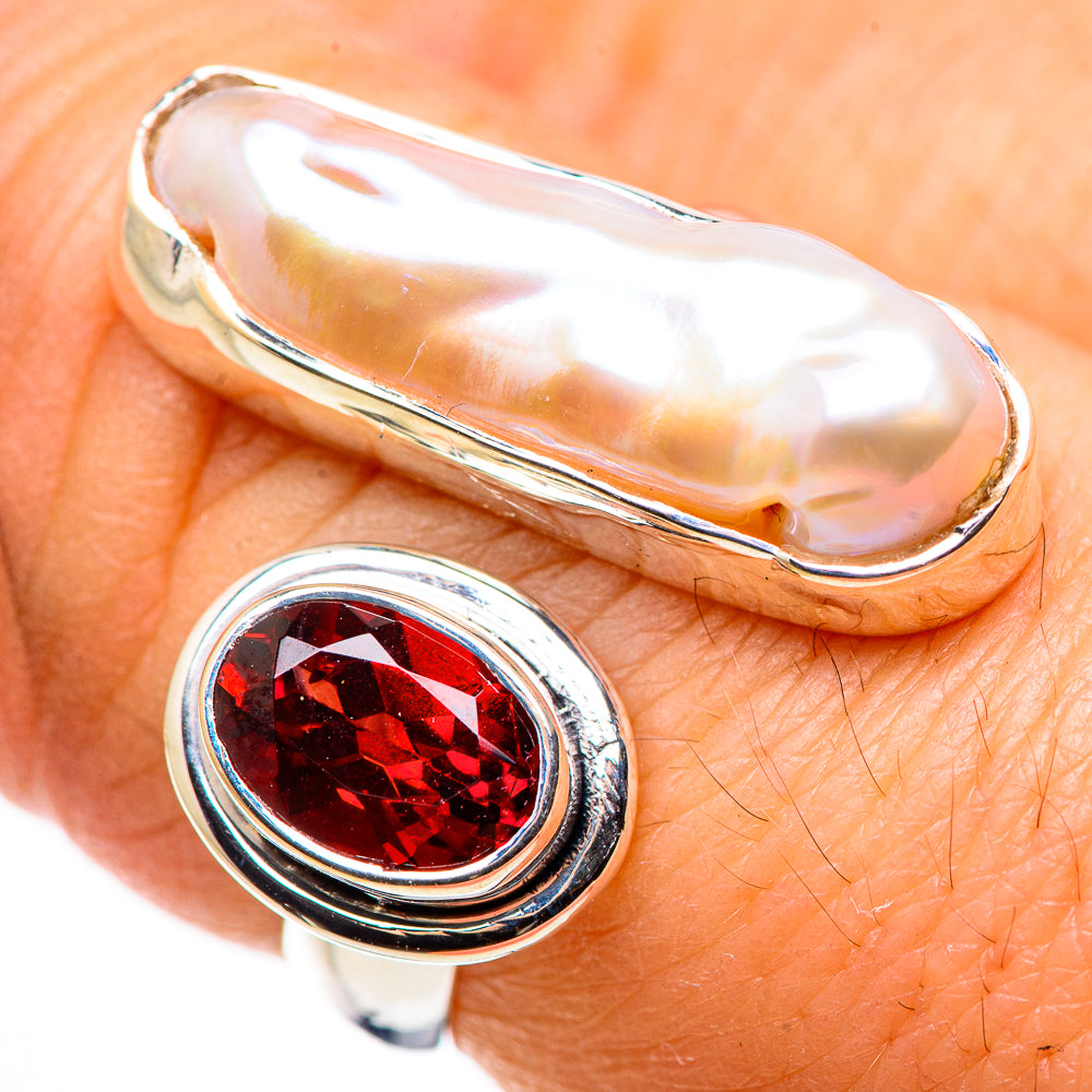 Biwa Pearl Rings handcrafted by Anasilvercos - RING132360