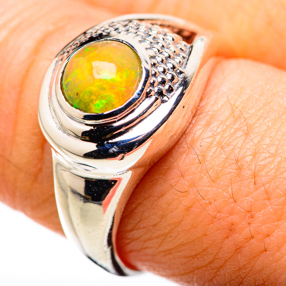 Ethiopian Opal Rings handcrafted by Anasilvercos - RING132370