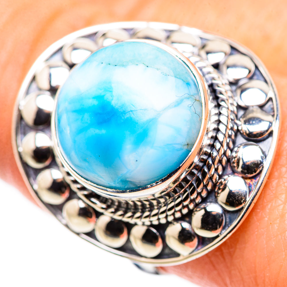 Larimar Rings handcrafted by Anasilvercos - RING132372