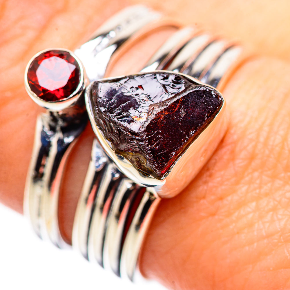 Garnet Rings handcrafted by Anasilvercos - RING132380