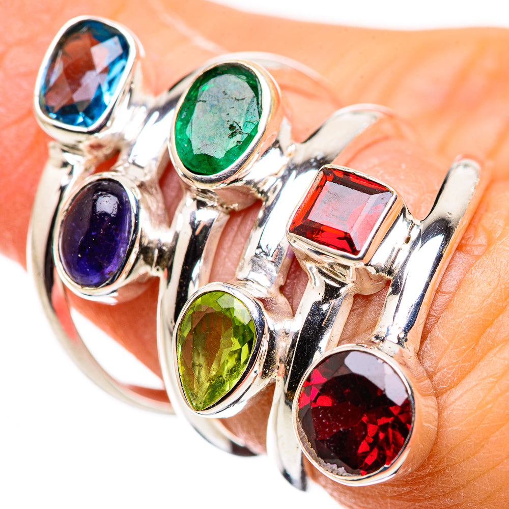 Garnet Rings handcrafted by Anasilvercos - RING132389