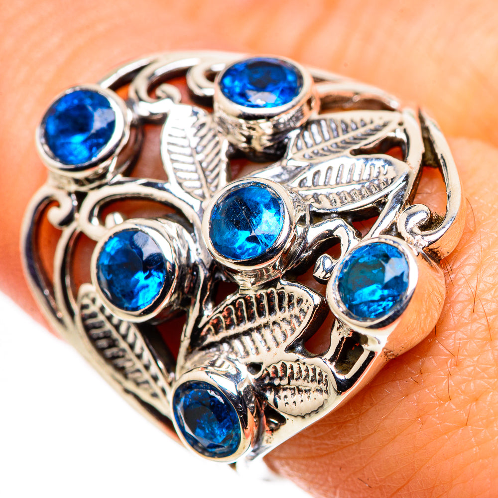 Swiss Blue Topaz Rings handcrafted by Anasilvercos - RING132394
